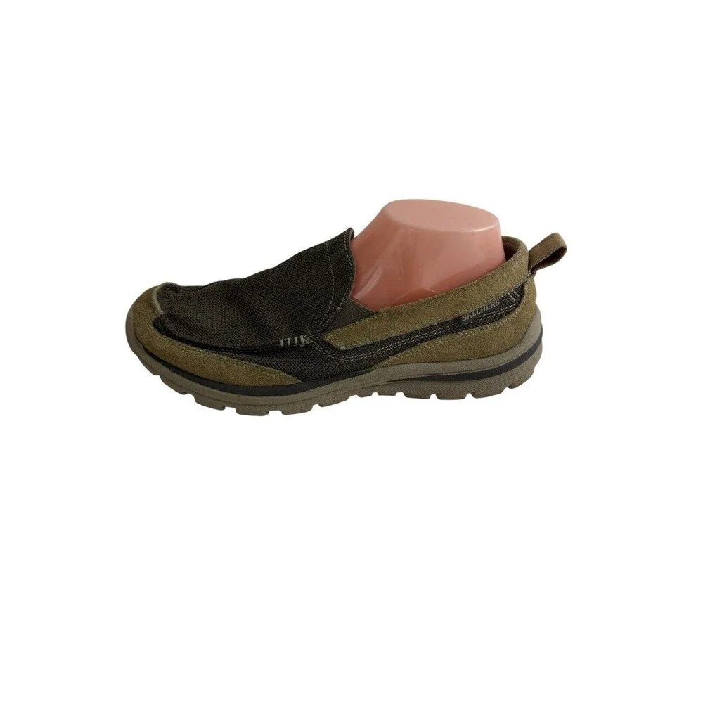 Skechers Superior Milford Sneakers Mens 9 Relaxed Fit Slip-on Casual Shoes Brown